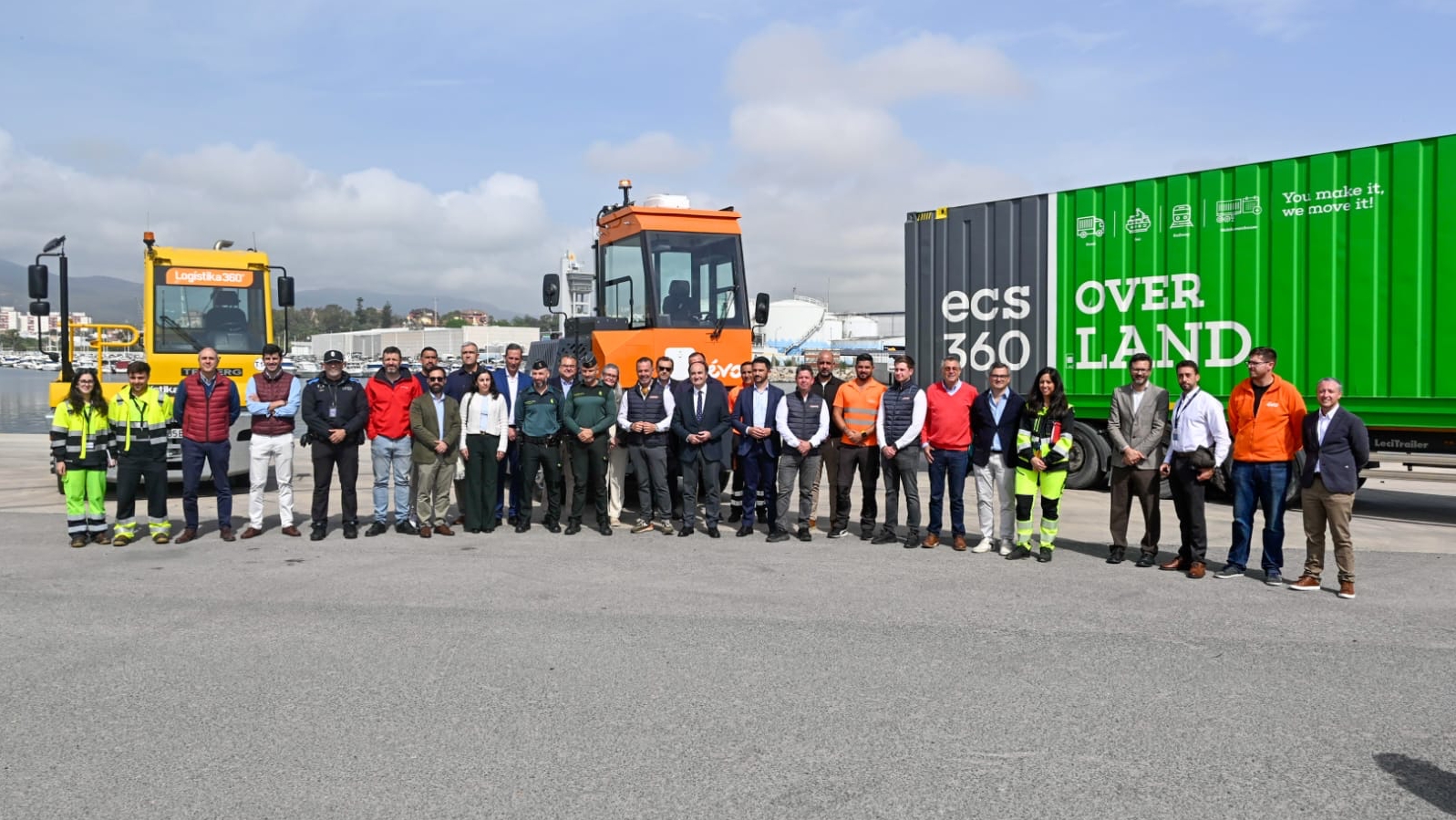 Coordinadora participa en una jornada histórica para el Puerto de Algeciras con la llegada del H2 Tractor